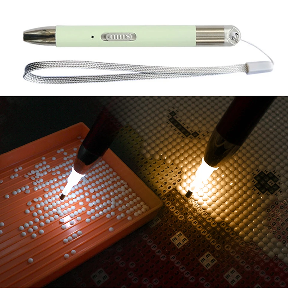 5D DIY Diamonds Art Painting Kit osvetlenie Plastové diamantové maľovanie pero s perom hlava ručne vyrábané multifunkčné pre deti dospelých