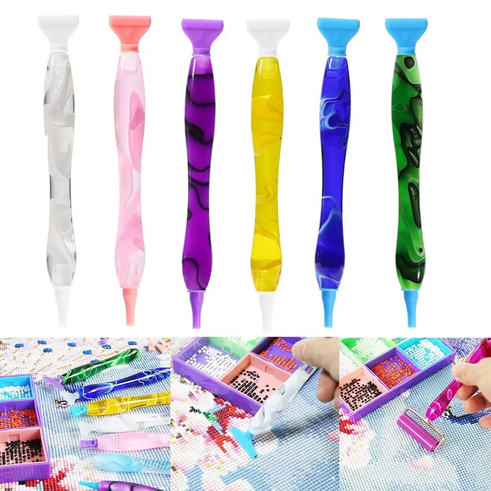 5D živicová diamantová maľba nahradenie pera Pen Heads Point Vŕtačky Peny DIY Art Crafts Diamond Painting Accessories