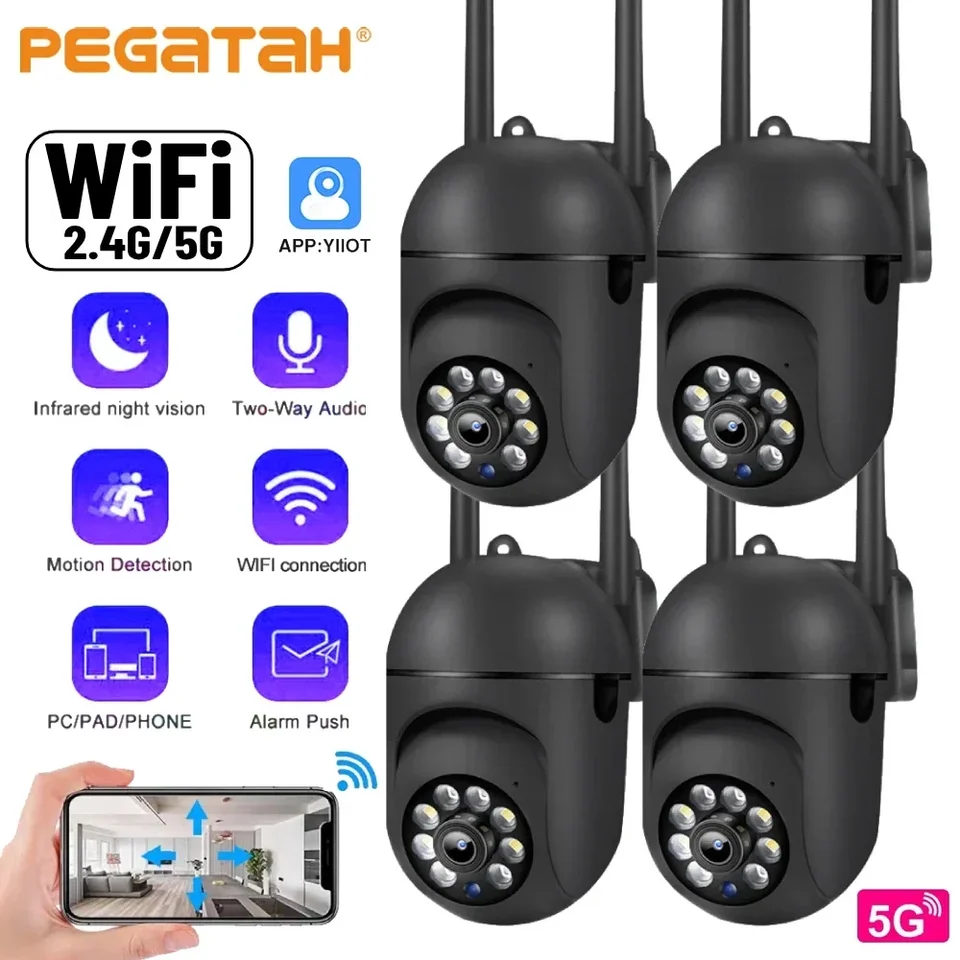 5G 2,4G WiFi Camera IP Camera PTZ Sledovacia kamera Camera Outdoor Security Protection Cooaparát obojsmerne Audio Auto Tracking Home Cam