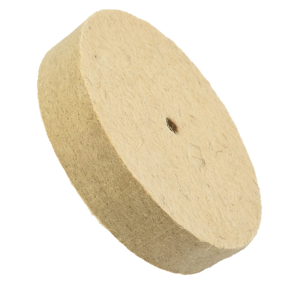 5in vlna plstené leštiace koliesko 125 mm biele brúsenie kolieska Filt Felt pre leštenie rotačného nástroja mlynčeka z nehrdzavejúcej ocele