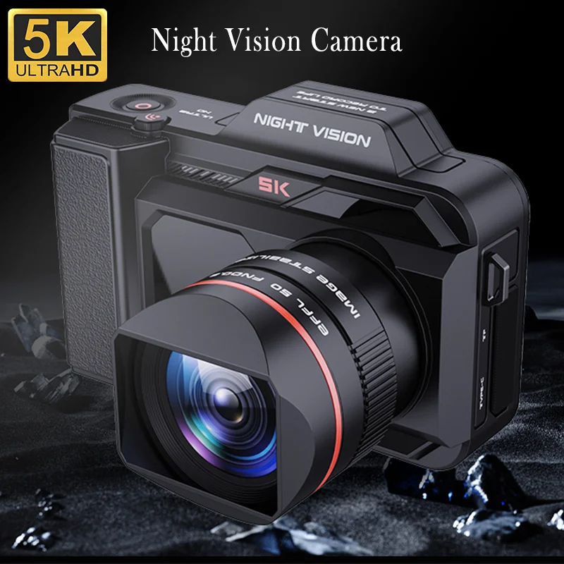 5K HD WiFi Digitálny fotoaparát 500 m Infračervené nočné videnie Monokulárne teleskopy 50x Zoom 52MP plné farebné SLR kamkordér na kemping