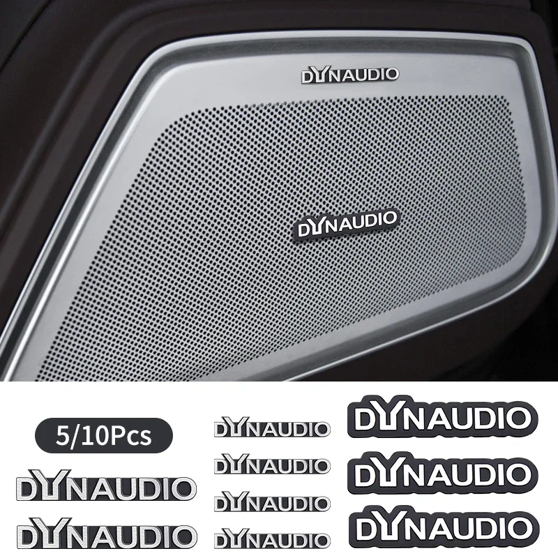 5ks/10kss vysokokvalitné kovové Dynaudio Logo Car Hi-Fi Reproduktor Audio reproduktor odznak stereofónny nálepka Automatické štýly príslušenstva