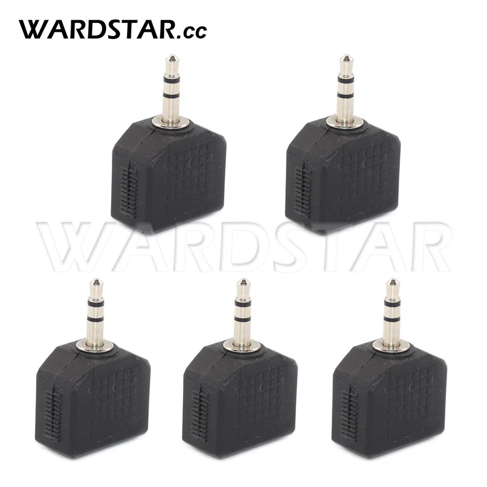 5ks 3,5 mm 1 Muž do 2 ženských dvojitých slúchadiel zvuk Y splitter 2 Way Port