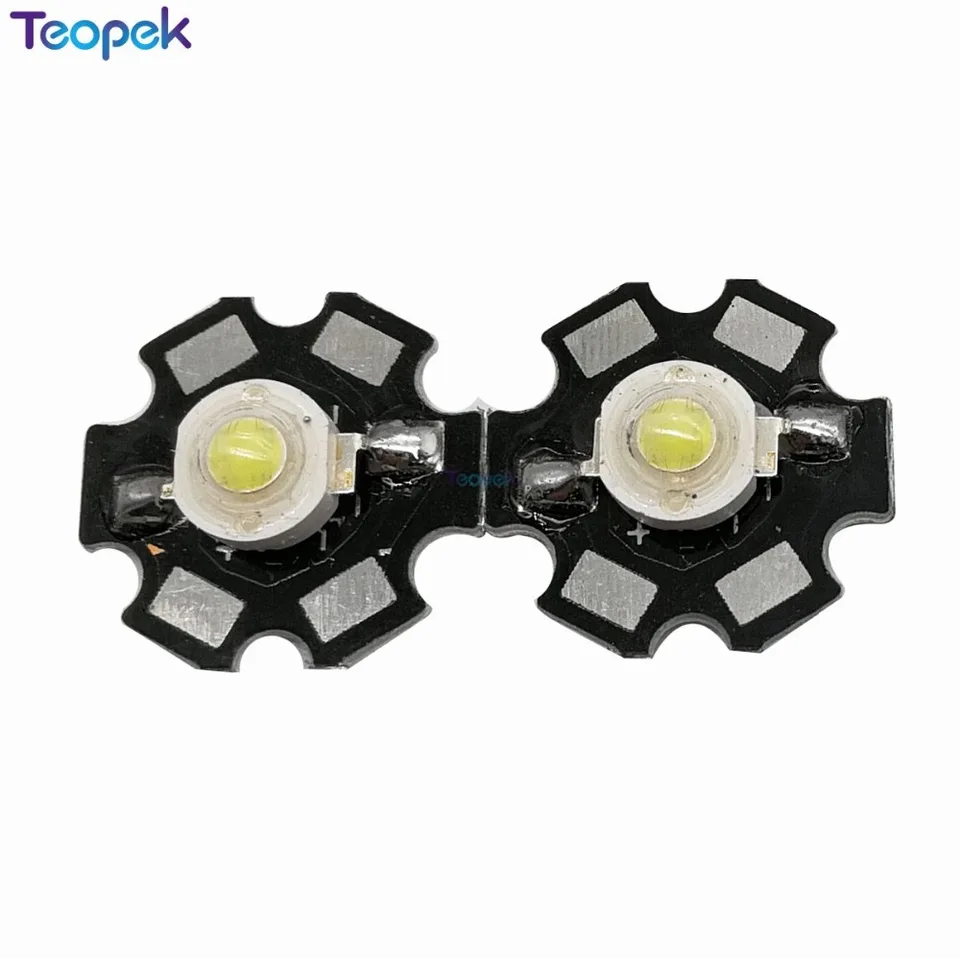 5ks 5 W epired biela White White White Red Green Blue High -Power LED emitor s 20 mm hviezdou základňou pre rast rastlín Aquarium