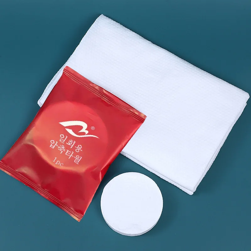 5ks/balenie jednorazového komprimovaného uteráka Prenosná čistá uterák Soft Tree Utel
