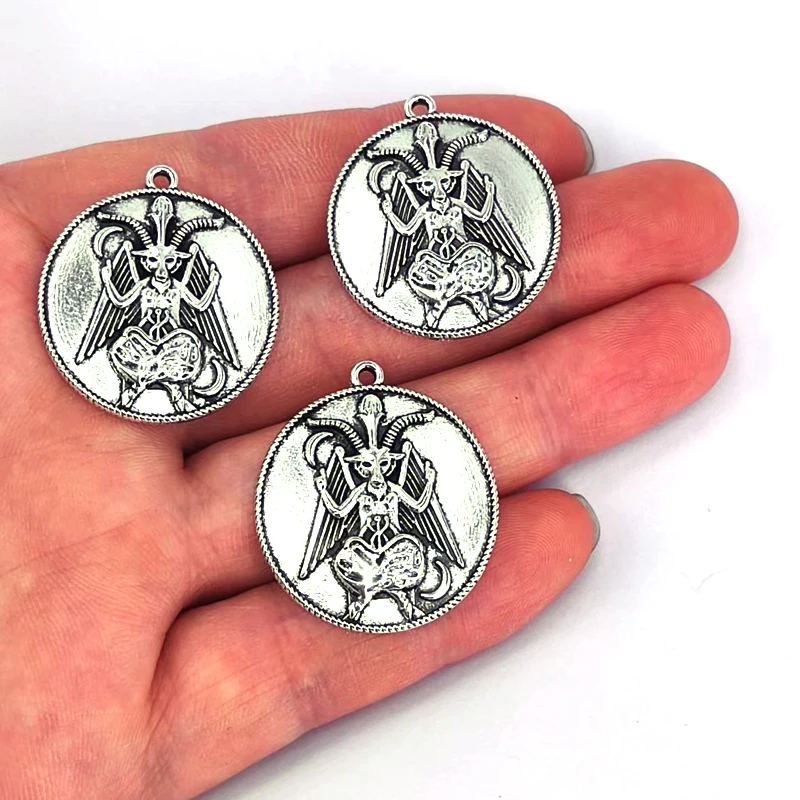 5ks baphomet kúzla satan kozie darček darček oltár Pendant Charm pre domácich majstrov