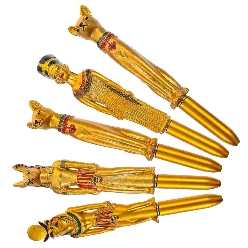 5ks Creative Ball-Point Pen Egyptská postava Pharoh v tvare remeselníkových loptičiek Pen s propagačnými aktivitami darček pre domáci obchod