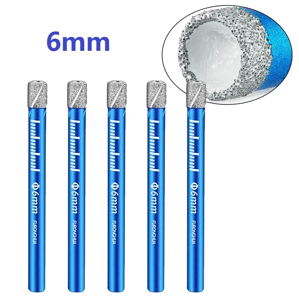 5ks Diamond Core Bit 5*6 mm otvorovej pílky pre dierovanie vŕtania mramorového žula pre príslušenstvo pre ustanovenie nástrojov
