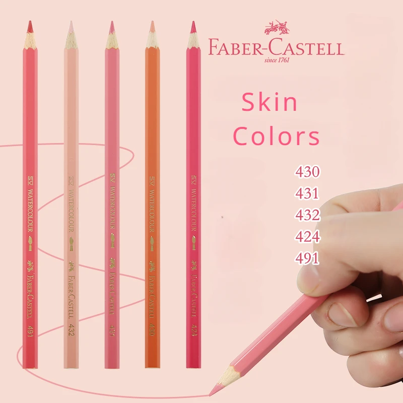 5ks Faber Castell tón pleti Cencily 4 mm jadro, ceruzka rozpustná vo vode pre kreslenie umelcov, skicovanie portrétov