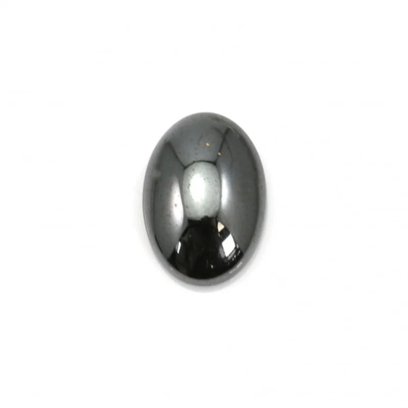 5ks Hematit Cabochons Cab Oval Tvar 4x6-10x14 mm prírodný kameň pre šperky na výrobu prsteň