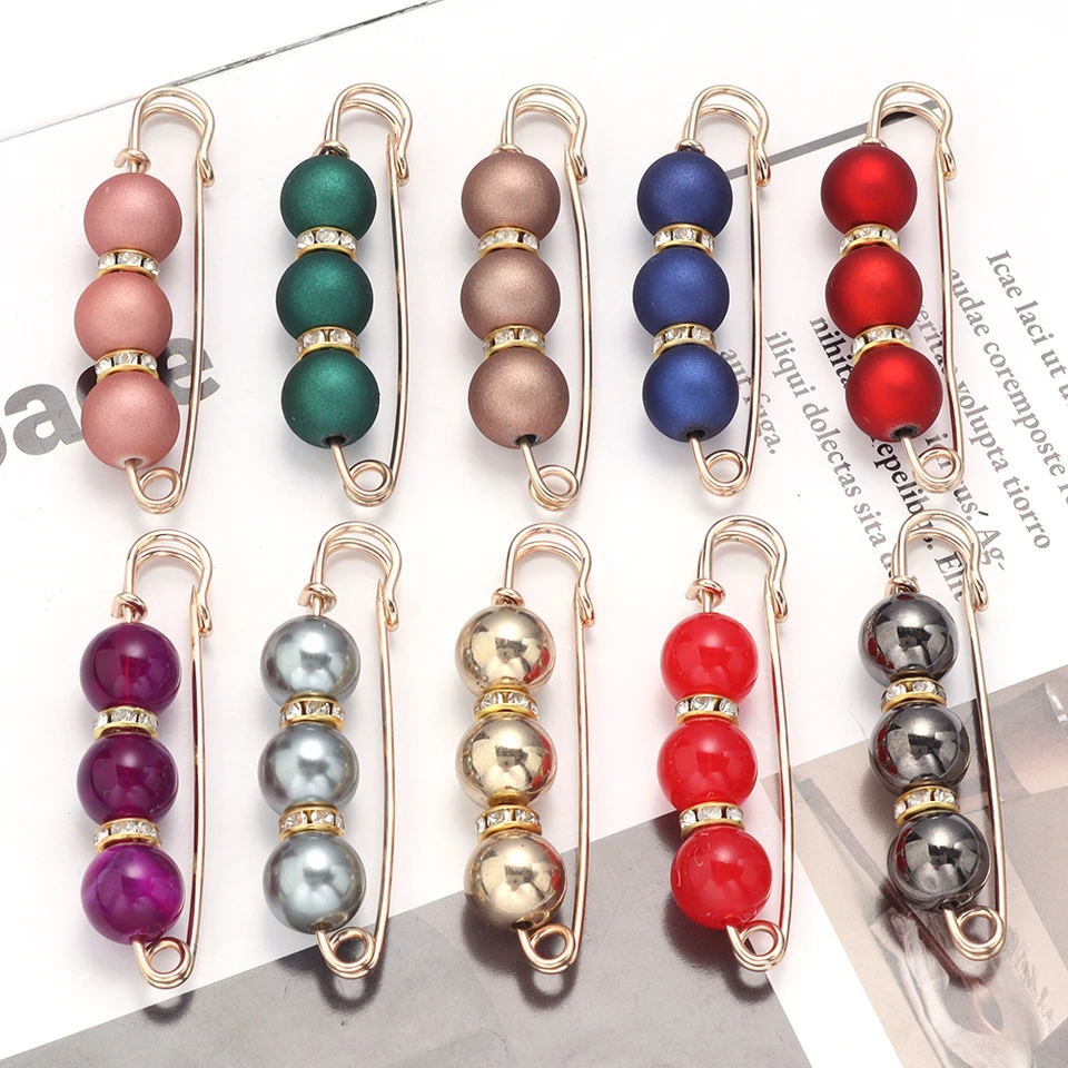 5ks/imitácia Lot Imation Pearl Dbinestone Brošes Brošes PIN PIN PIN brošňový sveter sveter kardiganový klip pre kutilové šperky výroby dodávok
