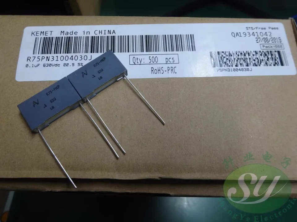 5ks KEMET AV R75 0,1UF/630V 100NF U1 104 Nový filmový kondenzátor 22 mm