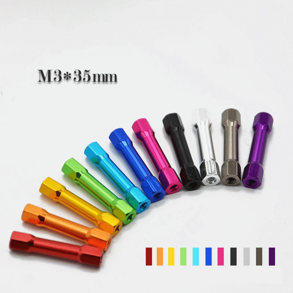 5ks M3x35mm hliníkový odstup