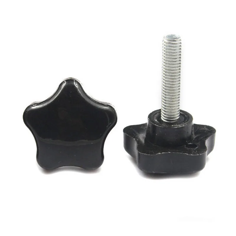 5ks M5*10/15/20/25/30/35/40/45/50 mm závit Hviezda Hviezda Priemer hlavy hlavy 25 mm 5stars Lathe Gombes Hands Screw