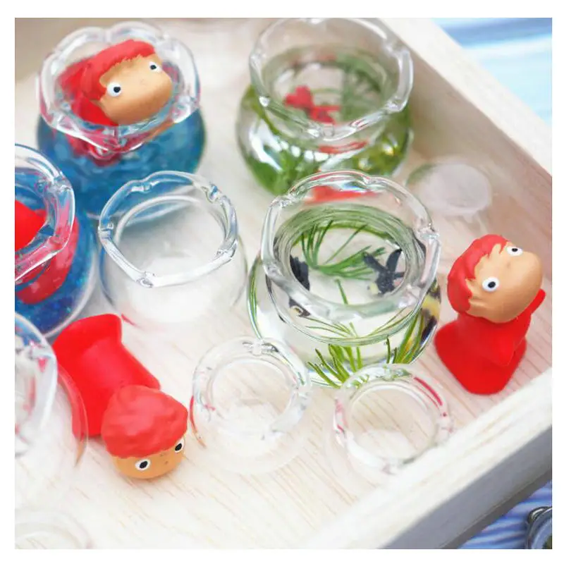 5ks Mini Fish Tank šperky na šperky prívesok DOY DIY priehľadné miniatúrne dekorácie