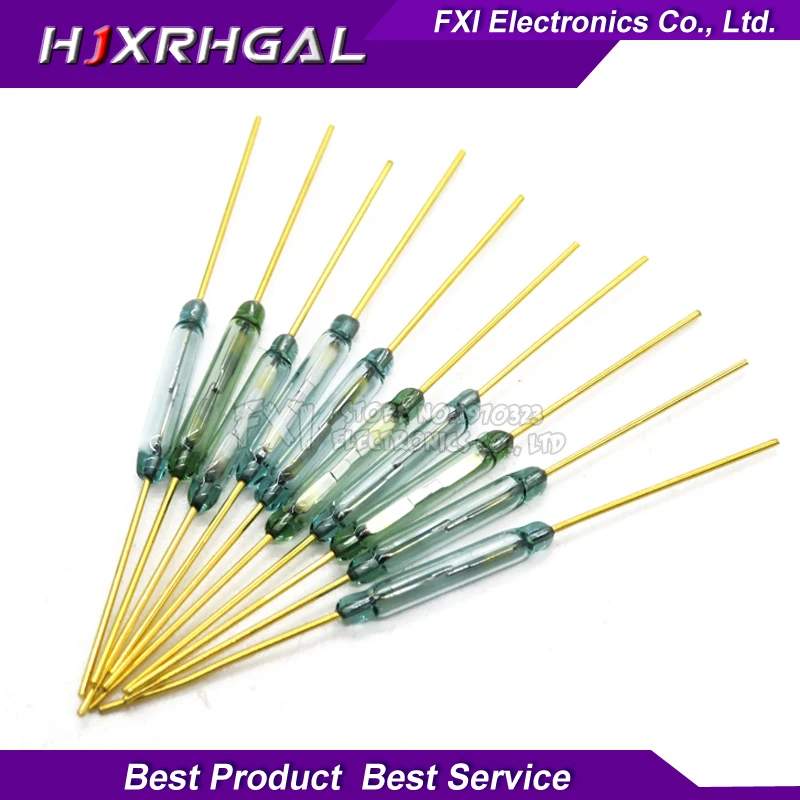 5ks MKA14103 Reed Switch, magneticky riadený magnetický spínač 2x14 mm normálne otvorený