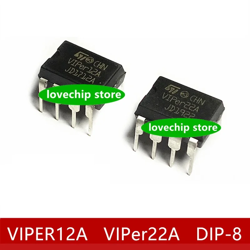 5ks Originálne čipy Nový Viper12a Viper22a Dip-8 Power Modul Offline Switch Balíček