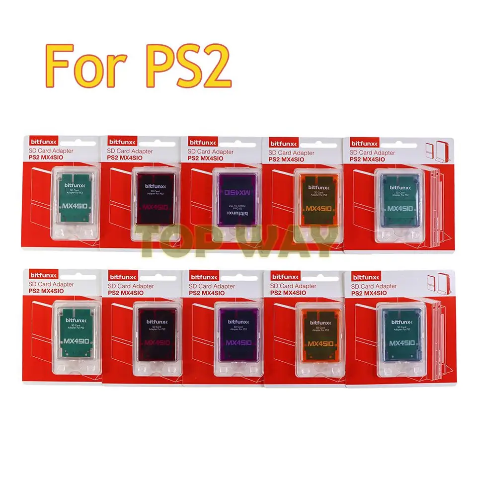 5ks pre PlayStation 2 PS2 Controller MX4SIO SIO2SD SD karta a adaptér čítačky kariet TF pre PS2