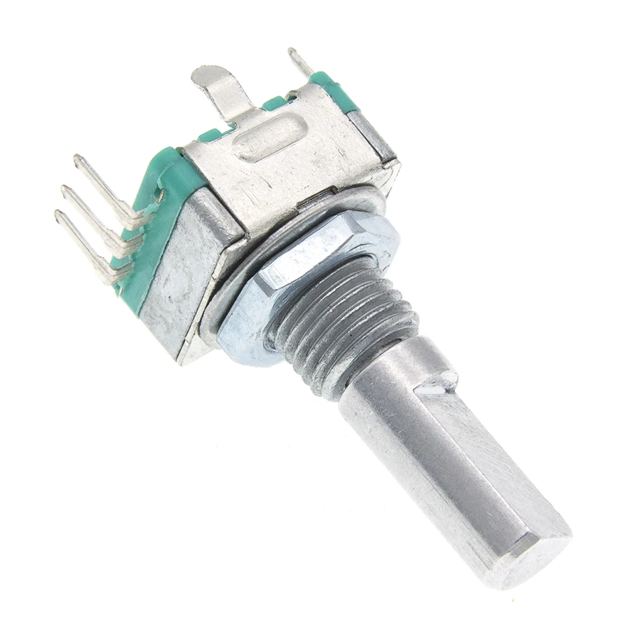 5ks Rotary Encoder Code Switch Switch EC11 Audio Digital Potentiometer s prepínačom 5pinová rukoväť Dĺžka 20 mm