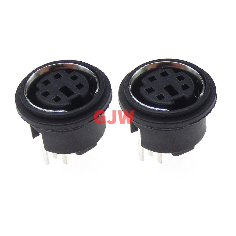 5ks S Terminál 6 Pin Mini Din Socket PS/2 PS2 6P Sámny konektor plug konektor PC počítača Mouse Keyboard PCB