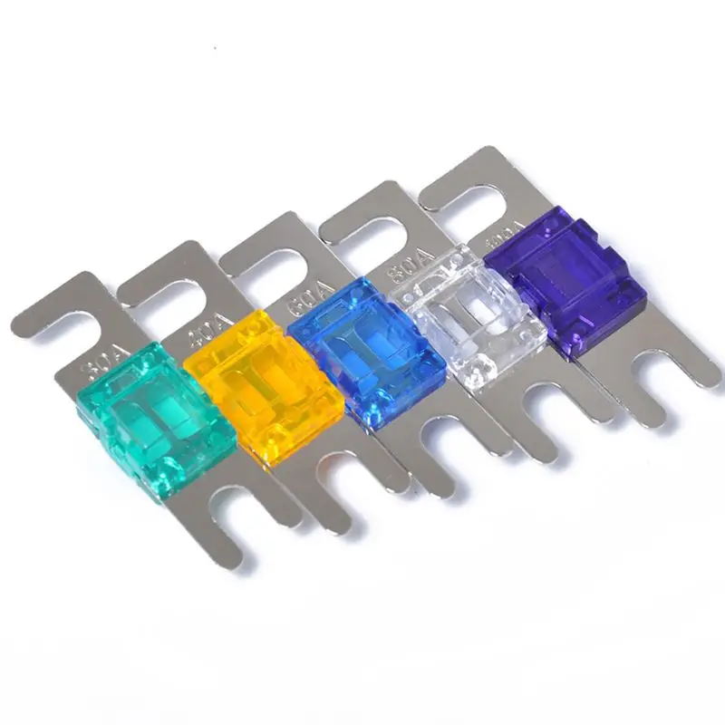 5ks/set 30/40/10/10/80/100A NICKELATOVÉ AUTOMOBILNÉ AUDIO AUDIO 32V AFS MINI ANL Poistky Automatické poistky Poistky obvodov Ochrana poistka