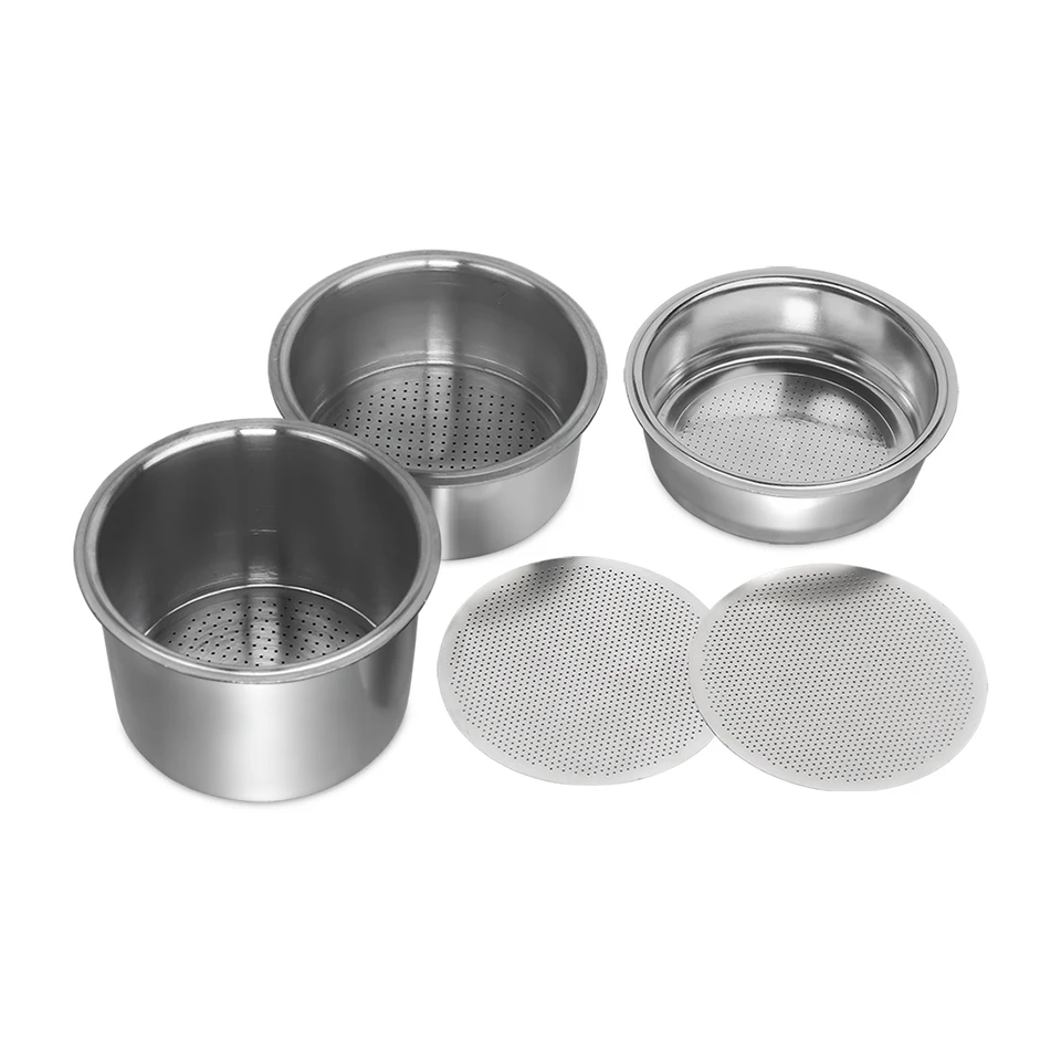 5ks/set 51 mm Espresso Portafilter Baskets s 51 mm pukovými obrazovkami kompatibilnými s väčšinou 51 mm kávových portafilters