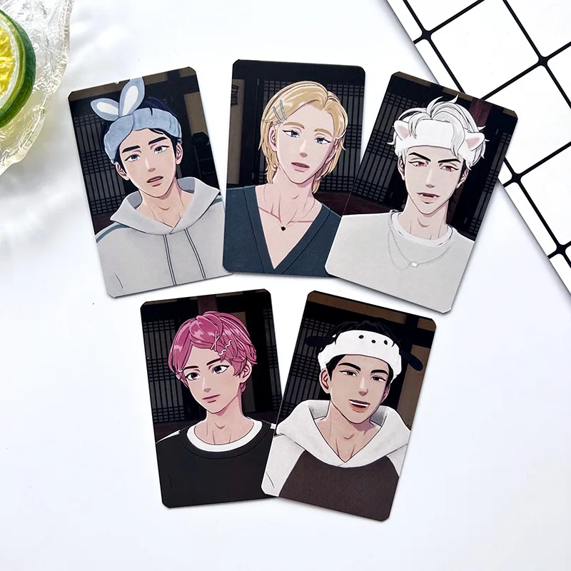5ks/set Kpop Idol Plave Lomo Cards Fotokards Asterum: 134-1 Photo karta pohľadnice pre zbierku fanúšikov