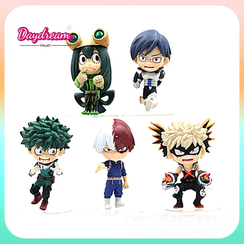 5ks/Set moja hrdinská akademickia Izuku Midoriya Katsuki Bakugo Anime Action Figures Zbierka dekorácie Model hračky pre deti pre deti