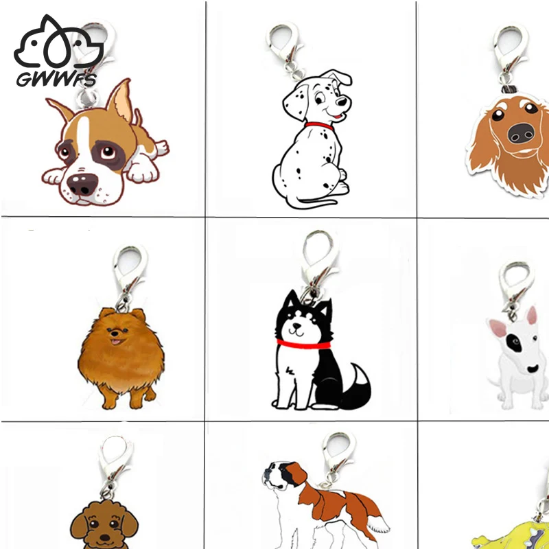 5ks/veľa domácich miláčikov Pendant kúzla pudle buldog husky chihuahua tašky kúzla pre šperky výroby dodávok pre šperky