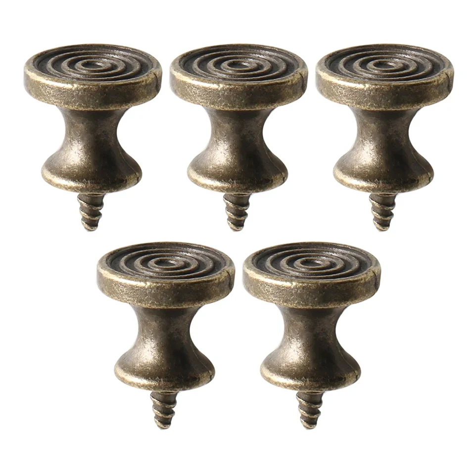 5ks zásuvky Pulls Rukoväte 16*20 mm vintage nábytok hardvérová skrinka komoda šatníka šperky šperky drevené obaly s jedným otvorom