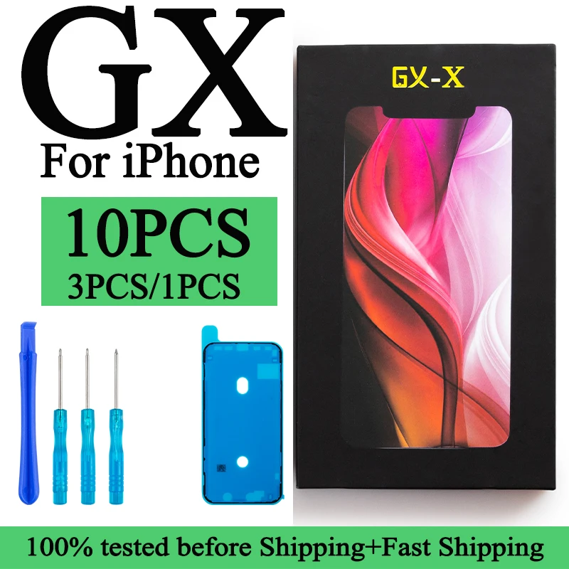 5ks/časť 100% testované GX OLED LCD pre iPhone x xs xr 11 12 13 14 Pro Max