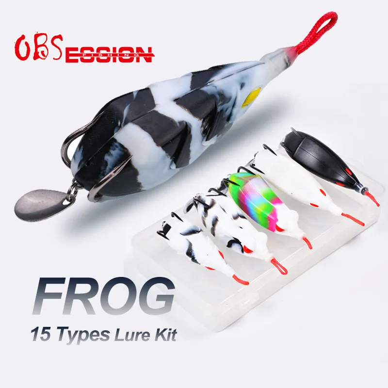 5ks žaba Frog Mäkká silikónová láka