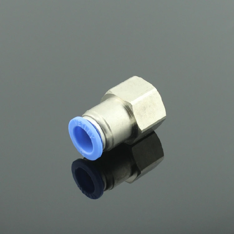 5ks ženský priamy konektor Imperial British Standard Tube 6 mm až NPT 1/8 ”vlákno.