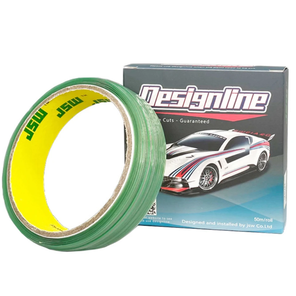5m/10m/50 m vinylové autá Wrap Wrap Nestačnú líniu na nálepky automobilov Cutting Tool Vinyl Film Balenie Cut Tape Automatické príslušenstvo E28