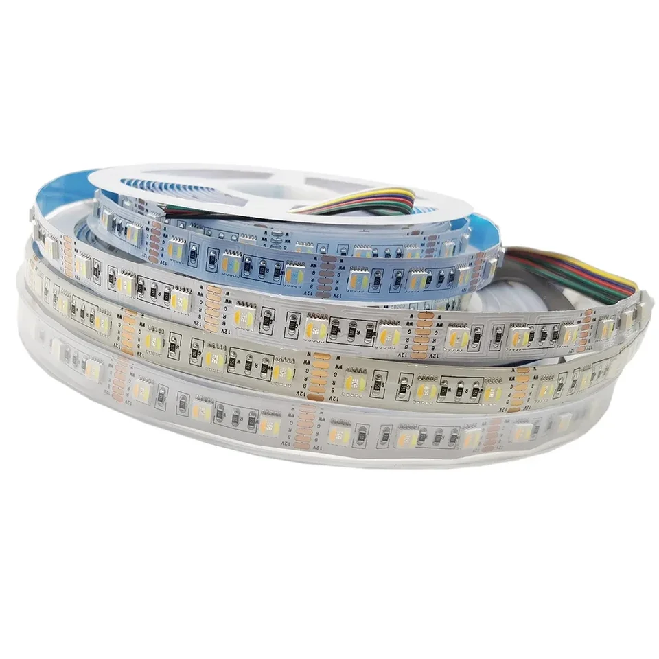5M 5050 RGBW LED svetlá 6pin RGB LED pásik 5in1 RGBWW RGBCW LED pásma LED Svetlo 6pin 5in1 RGBCCT Light SLET 12V 24V Vodotesný