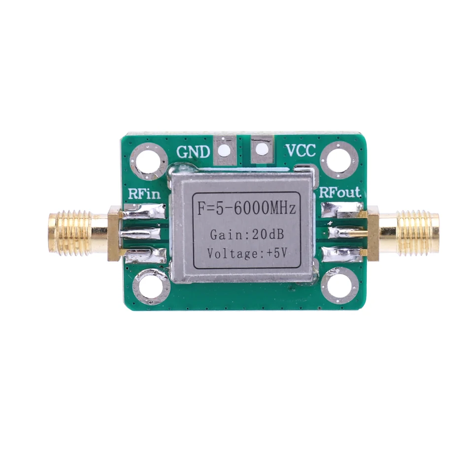 5M-6GHz RF s nízkym hlukom širokopásmový zosilňovač zosilňovača Výkon zosilňovača 20DB VFH UHF SHF RF 5-6000MHz LNA doska 1-10ks