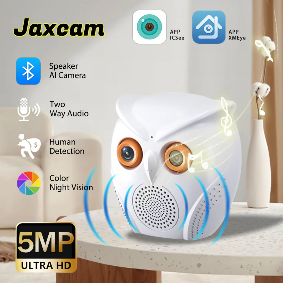 5MP HD WiFi Bluetooth Audio Camera AI Human Detection CCTV VIDEO VIDEA VNÚTORNÝ DOBRÝ SPRÁVA SACIFORE CAMERA IP CAM MONION ICSEE