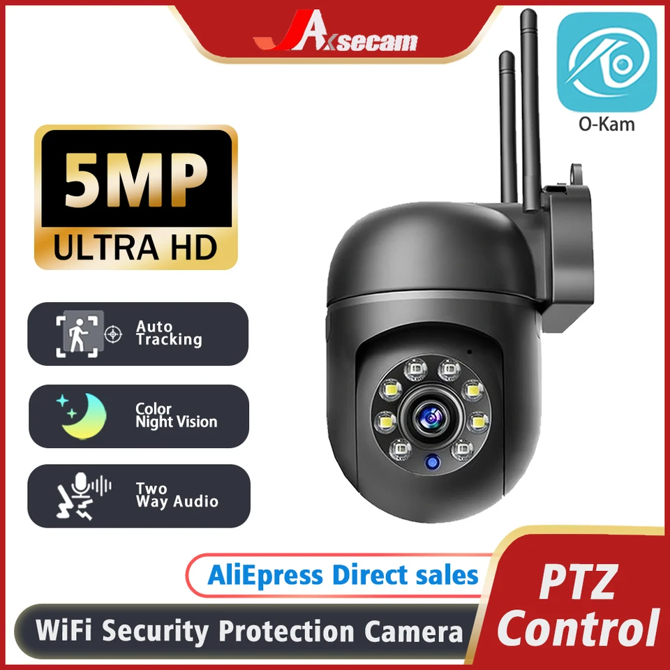 5MP O-KAM WiFi Video Vonkajší vnútorný monitor obojsmerne Audio bezpečnosť ochrana kamery Coar Camera Night Vision Mini Camera