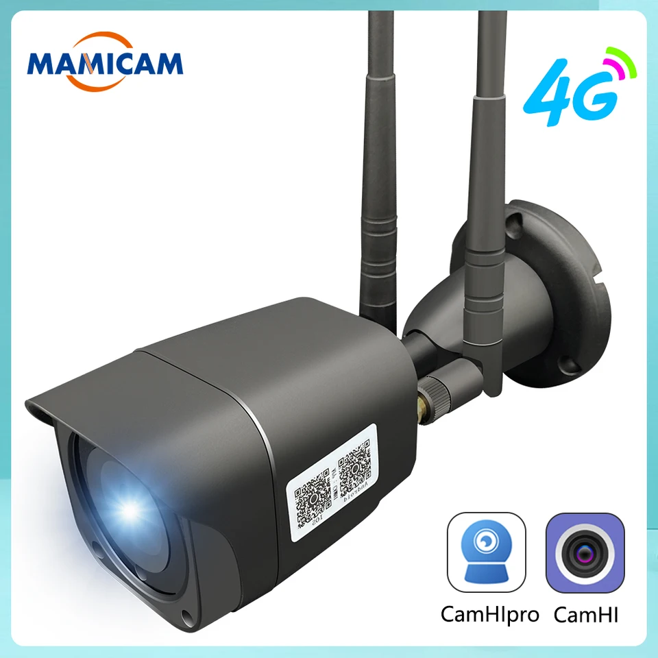 5MP sledovacia kamera WiFi 3G 4G SIM GSM Security Protection Outdoor Video Record CCTV Onvif IR Vision IP66 nepremokavá Camhi