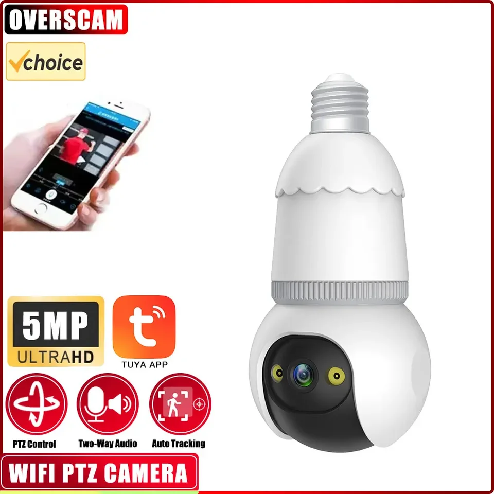 5MP tuya wifi svetlo svetlo svetla kamera záhradná stena zabezpečená kamery Outdoor Auto sledovanie inteligentného života domáci senzor ľahký alarm Audio