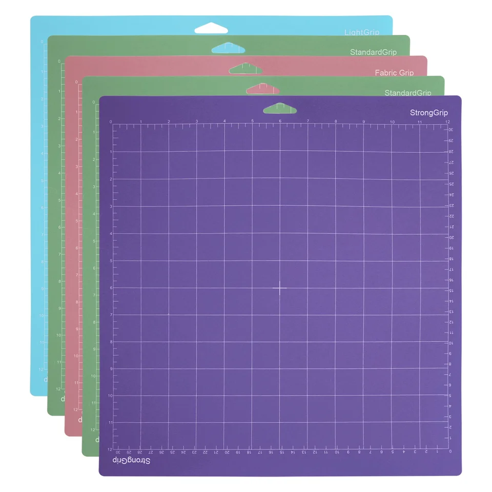 5pack rezné rohože pre výrobcu Cricut 3/Maker/Explore 3/Air 2/Air/One (12x12 palca) Prešívanie kriketových rohoží príslušenstvo