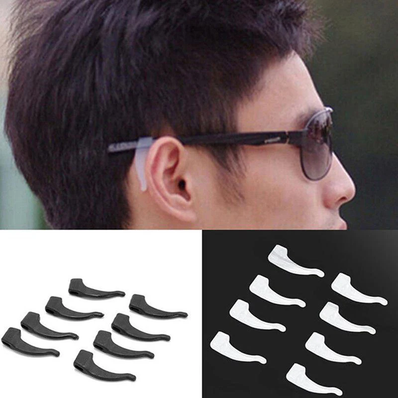 5pairs/veľa anti sklz silikónové okuliare Uši pre deti a dospelých okuliare Športové tipy chrámu Tip Soft slnečné okuliare
