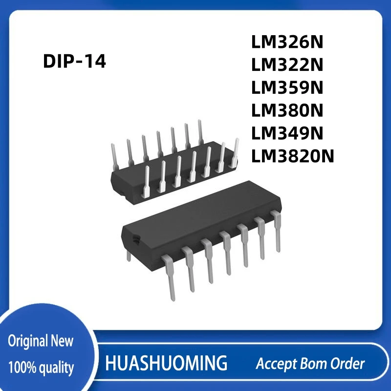 5PC/dávka LM325N LM326N LM322N LM359N LM3578AN LM3364K-15 LM346N LM360N LM386N-4 LM380N LM392N LM3820N LM349N