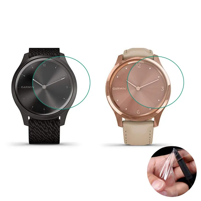 5pc Soft Clear Ochranná ochrana filmu Garmin pre Garmin Vivomove Style/Luxe Garminmove Vivo Move Screen Cover Chránič obrazovky