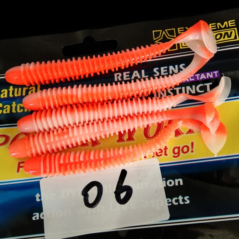 5pcs 11cm 5g Lure Shad Swimbait Vibro Fat Artificial Soft Silikone Bait Leurre Souple Pesca krevety Spách Pike Bass