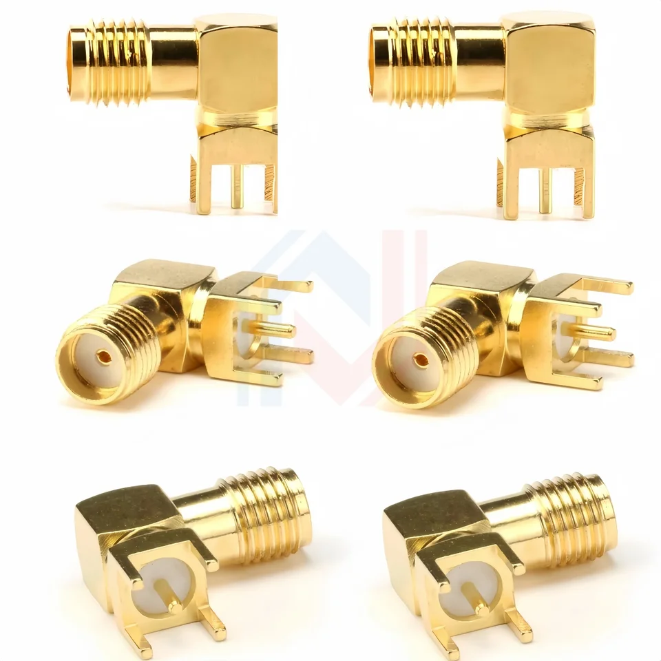 5pcs/1pc SMA SMA SMA-PRU HOLE HOLE HOLE PHOD Pravý uhol 90 stupňov (SMA-KWE) PCB Konektor RF Adaptér RF Adaptér Najlepšia kvalita.