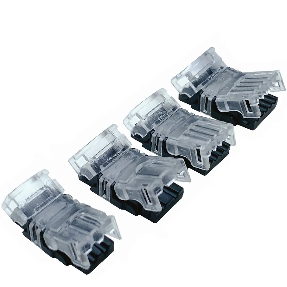 5pcs 2/3/4/5/6 PIN CCT RGB COB COB Strip Connector pre Single RGBW 3528 5050 WS2812B WS2811 TAPE TO DREBIC