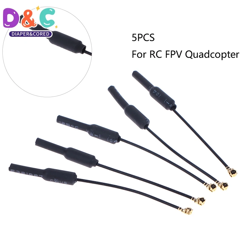 5pcs 5.8g 3db Ufl ipex Omni smerová mosadzná mäkká fpv anténa pre RC FPV Quadcopter Racing Freestyle Drones DIY diely