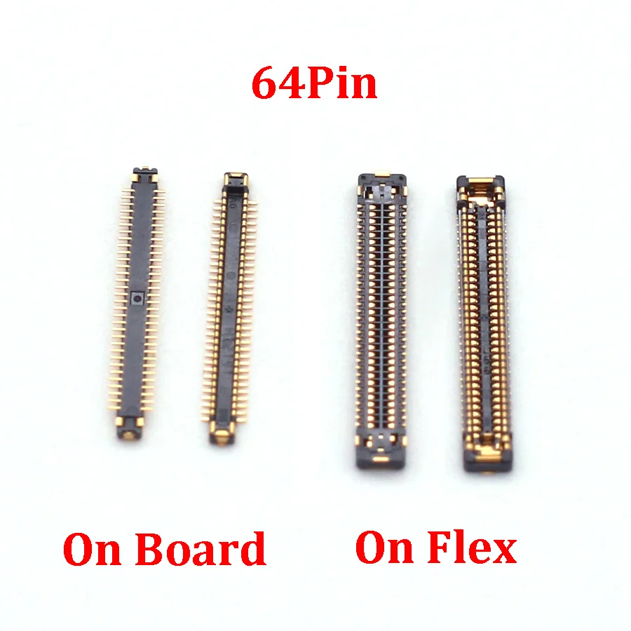 5pcs 64pin LCD displej obrazovky Flex FPC Connector na základnej doske pre Samsung Galaxy S9 S9 Plus G960 G960F G960U S9+ G9650 G965F