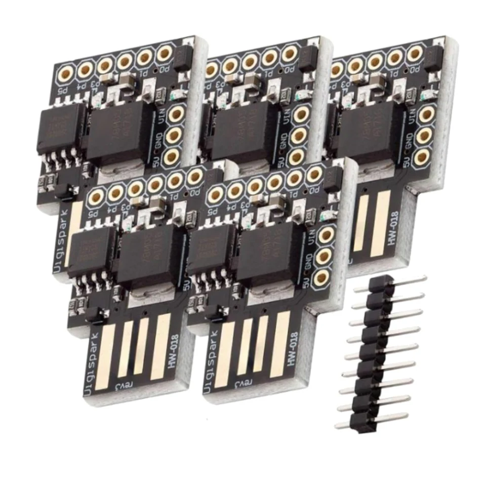 5pcs Attiny85 Digispark I2C LED Rev.3 Kickstarter 5V IIC SPI USB Development Board 6 I/O PIN pre Arduino